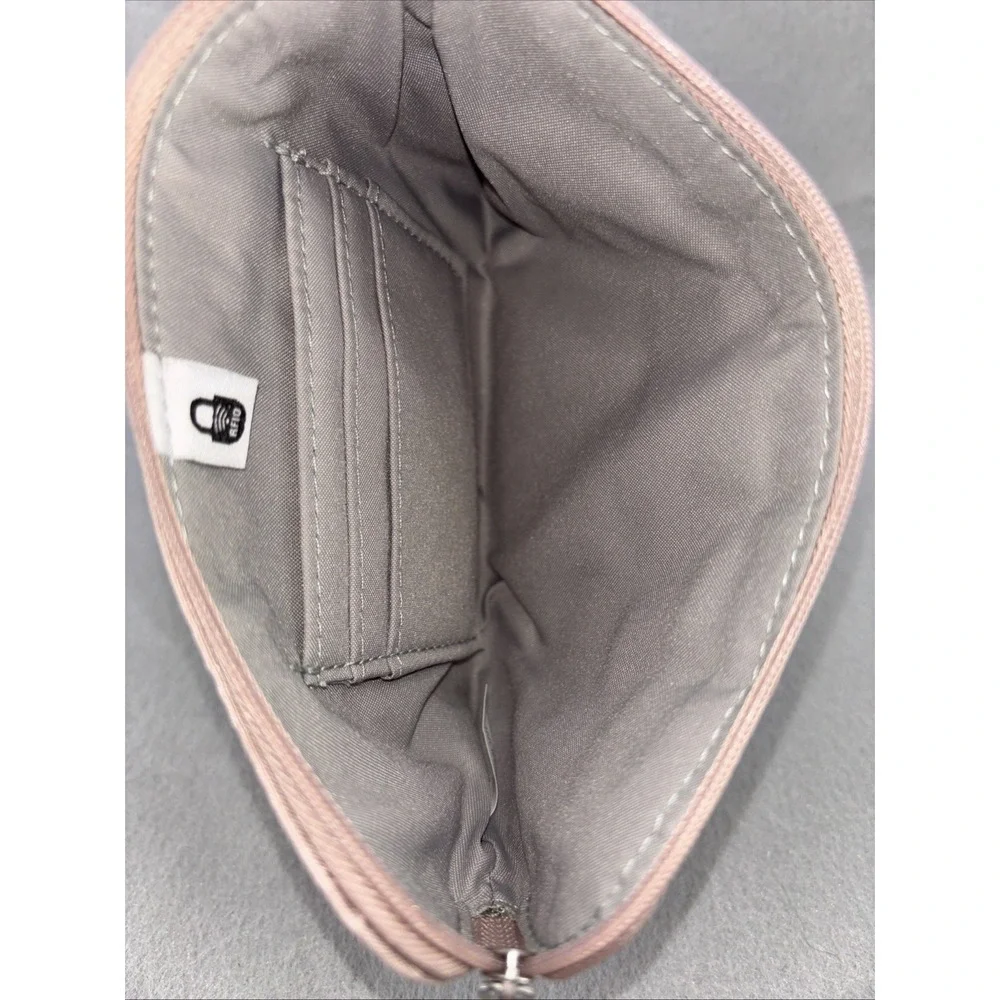 Baggallini‎ RFID Bryant Champagne Nylon Card Wallet Wristlet Money Pouch Travel